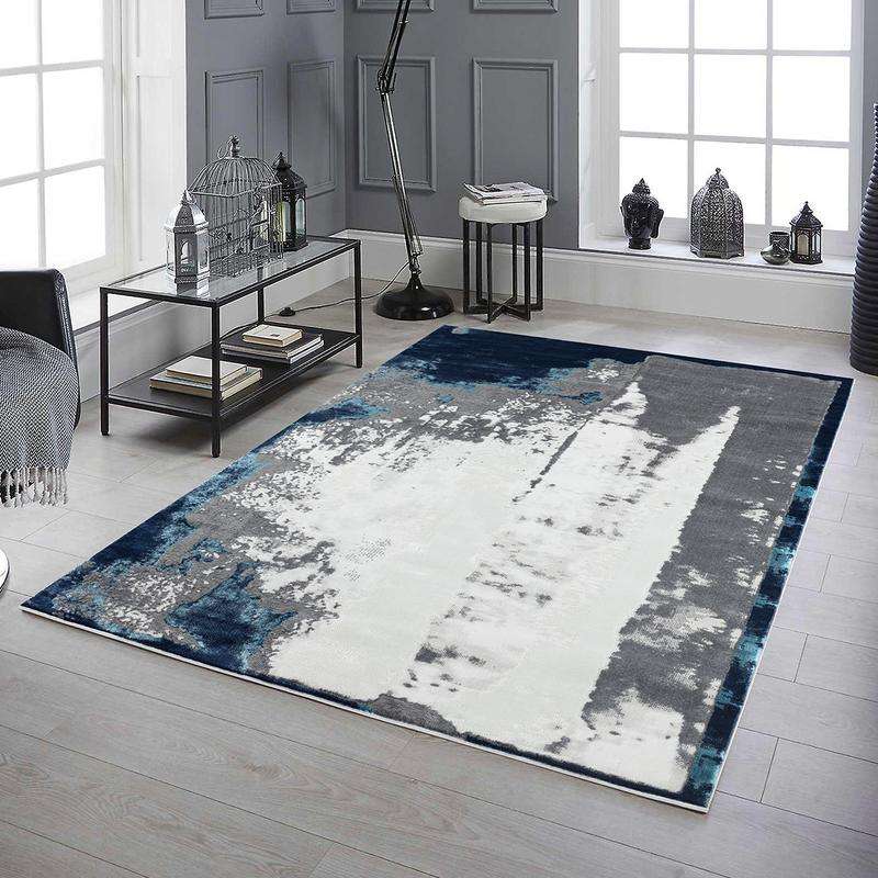 Elit Texture Grey Blue Rug