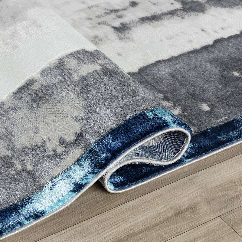 Elit Texture Grey Blue Rug