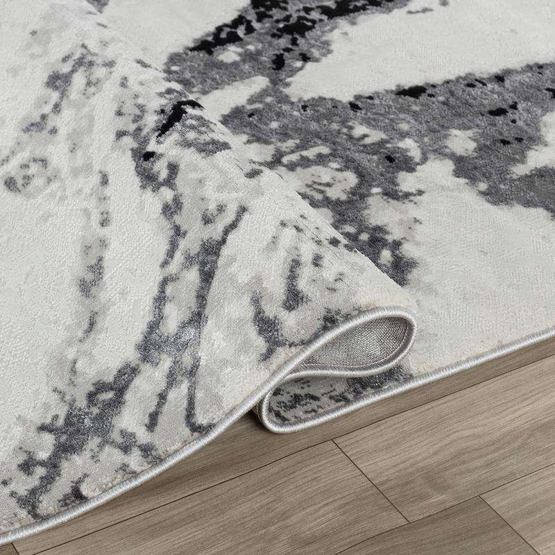 Elit Unique Grey Black Rug