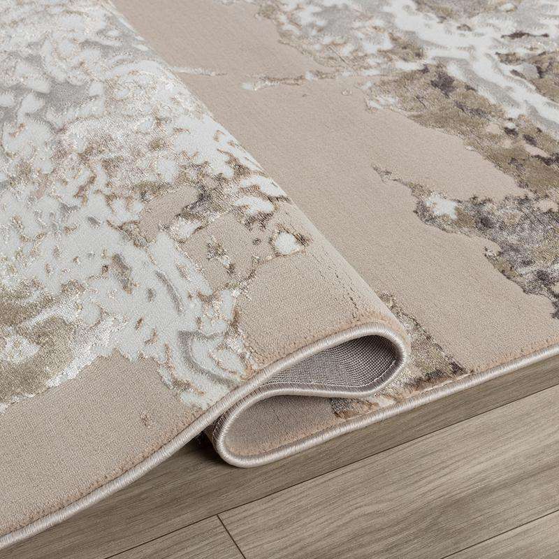 Elit PLAIN Beige Brown Rug