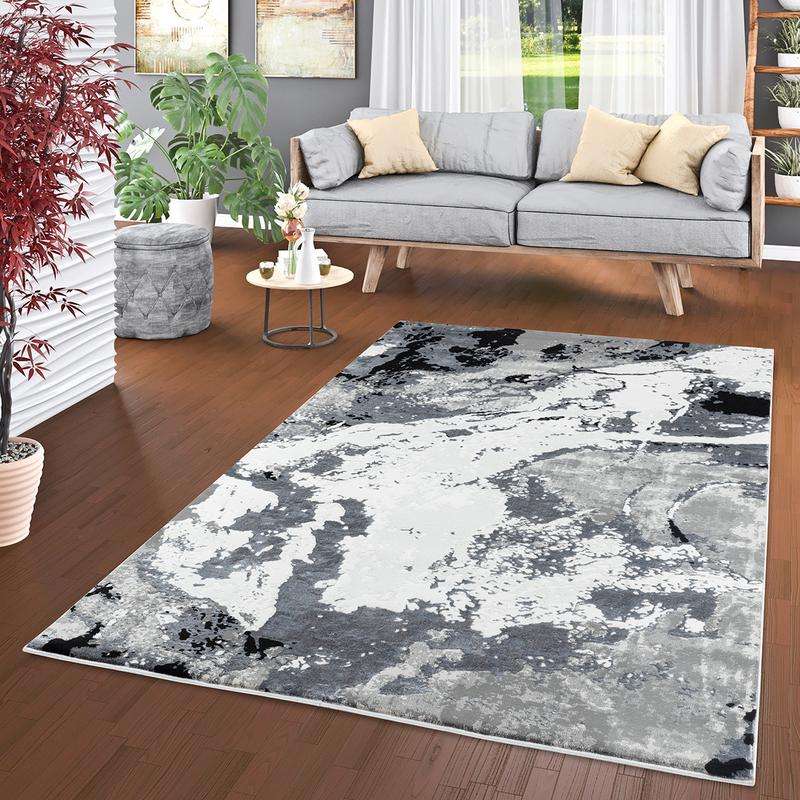 Elit Vibe Grey Black Rug