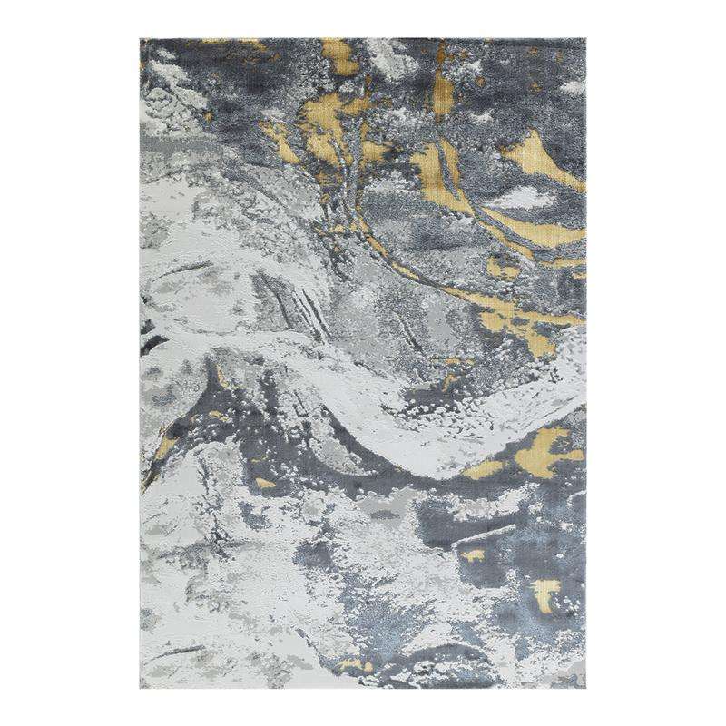 Elit Wave Grey Gold Rug
