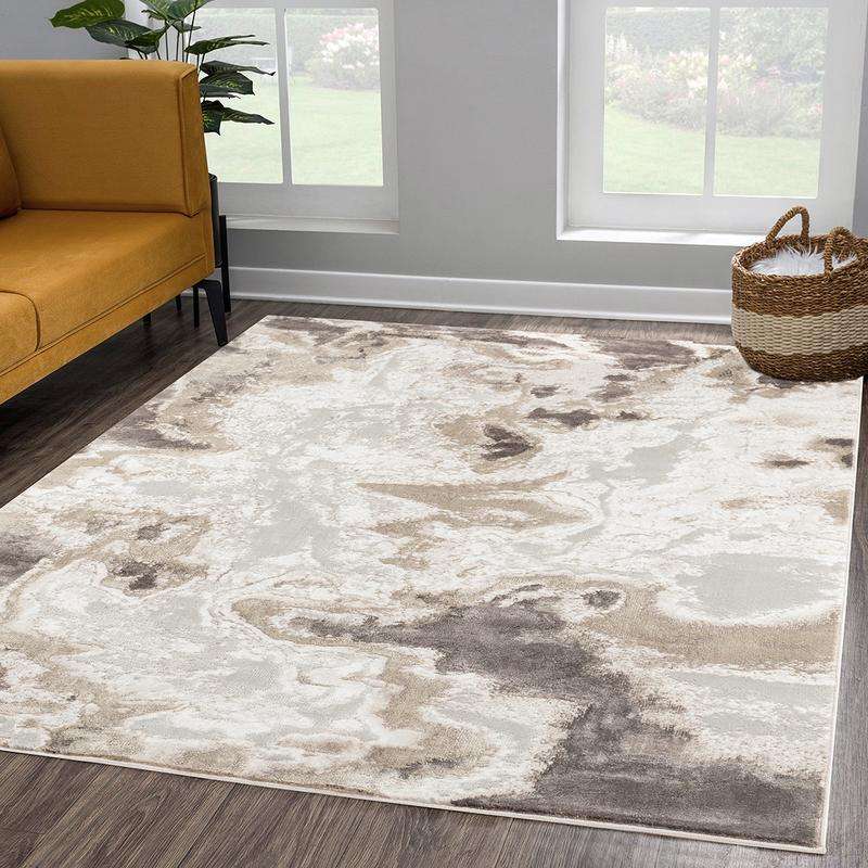 Elit Whisper Beige Brown Rug