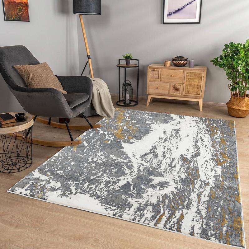 Elit Wing Grey Gold Rug