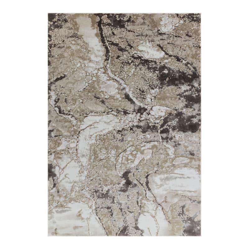 Elit Zenpine Beige Brown Rug