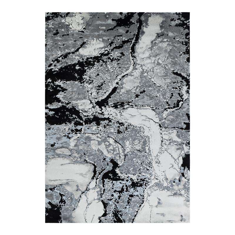 Elit Zenpine Grey Black Rug
