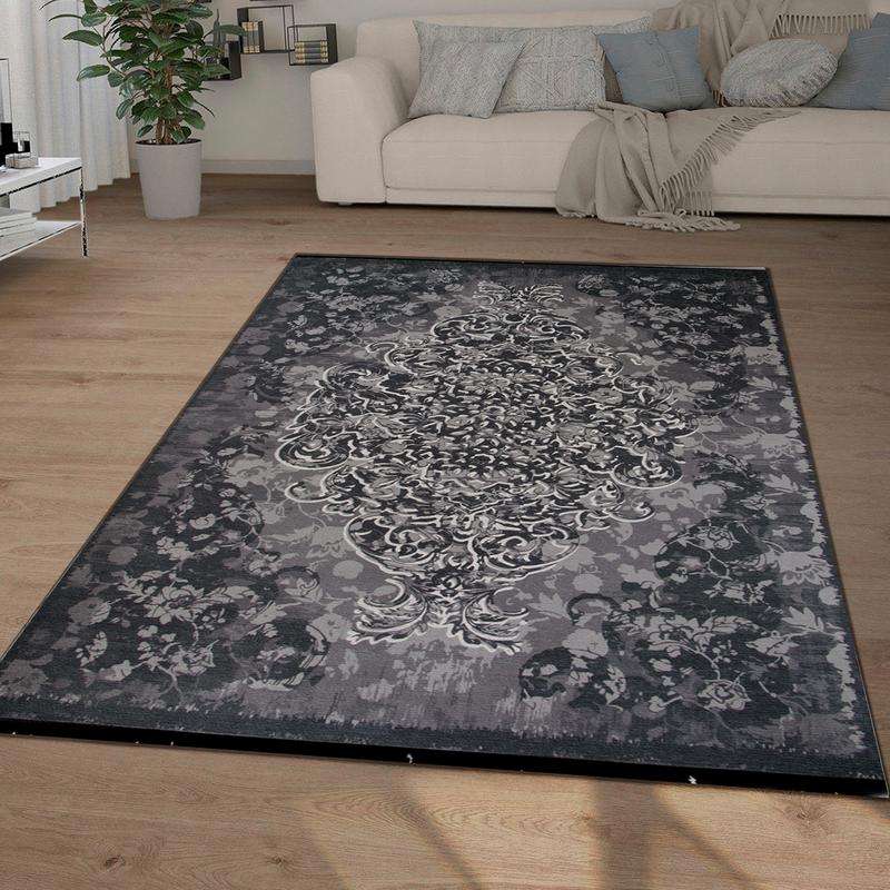 Kilim Black Grey Rug