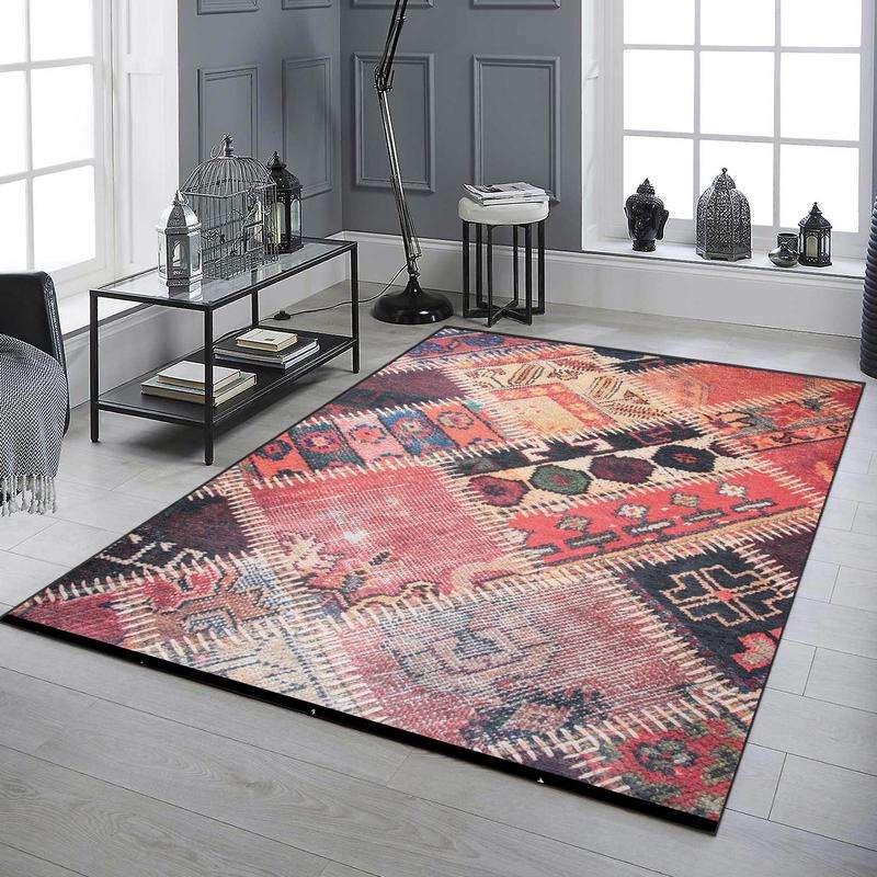 Kilim Black Red Rug