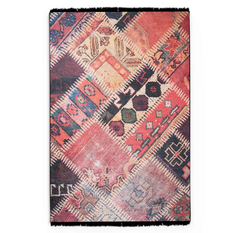 Kilim Black Red Rug