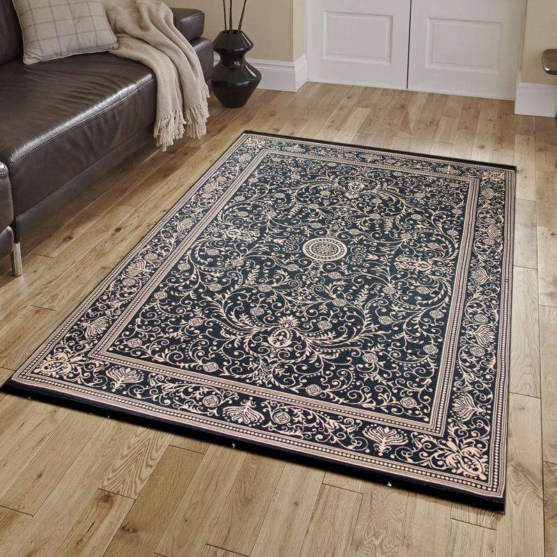 Kilim Cream Black Rug