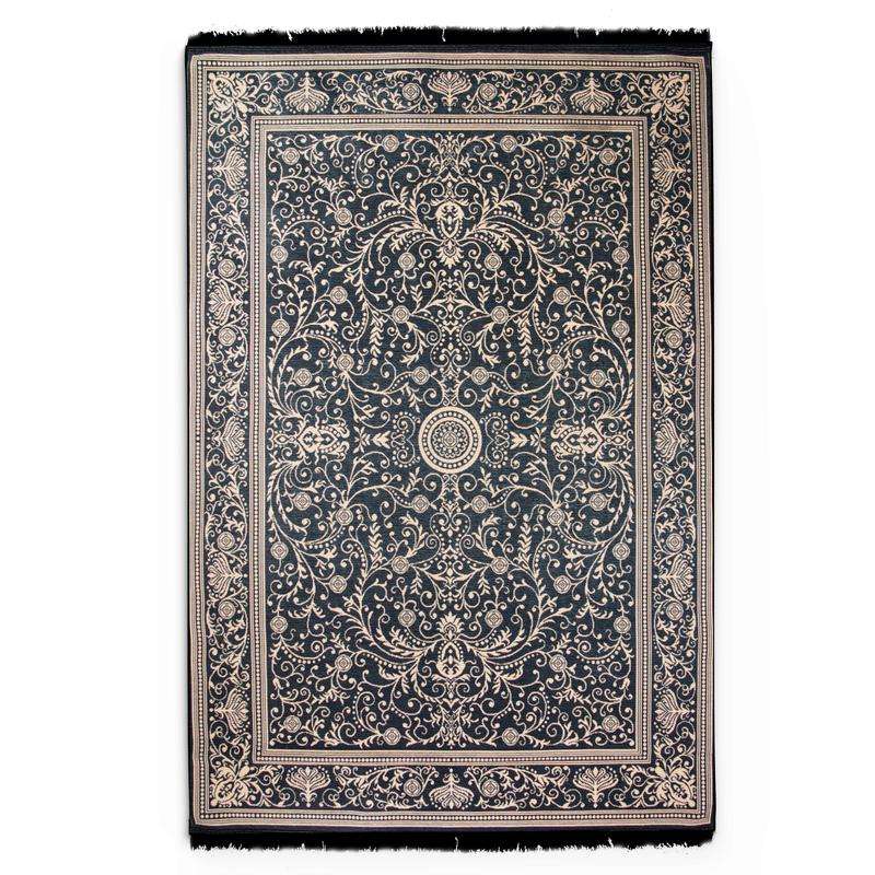 Kilim Cream Black Rug