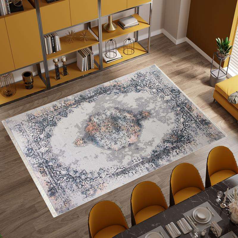 Kilim Light Grey Black Rug