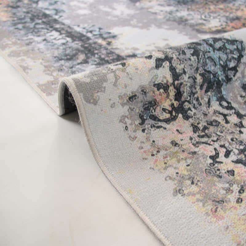 Kilim Light Grey Black Rug