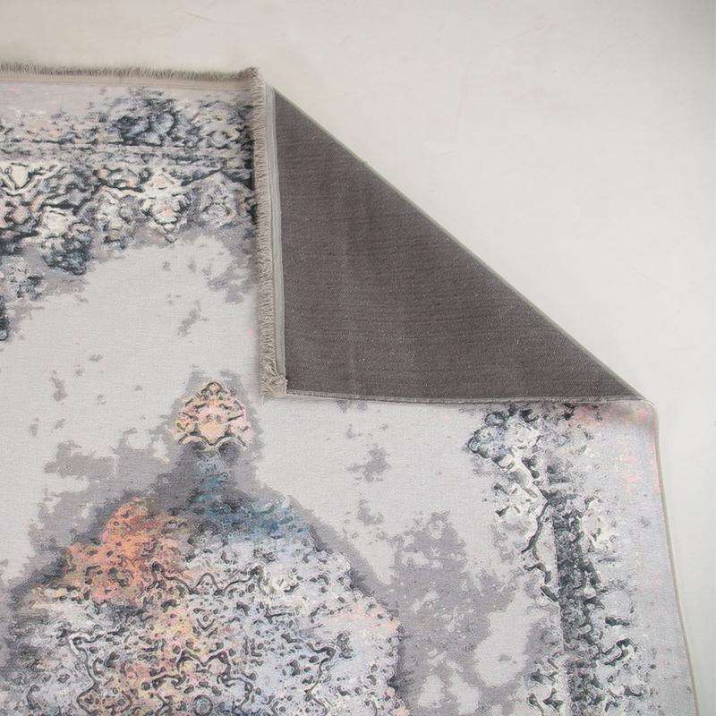 Kilim Light Grey Black Rug
