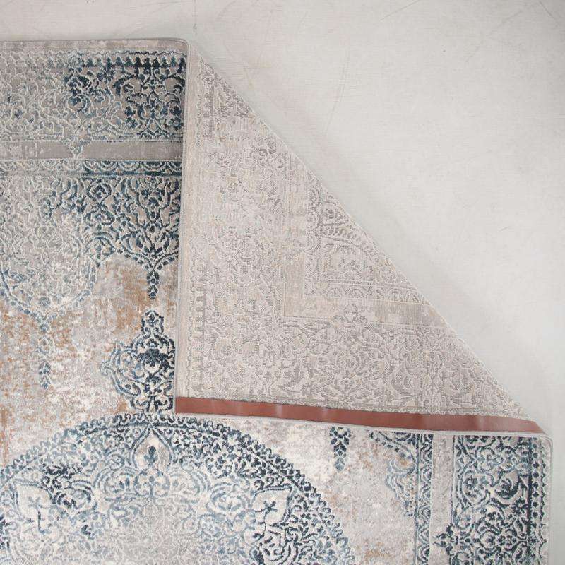 Merry Grey Navy Rug MR249