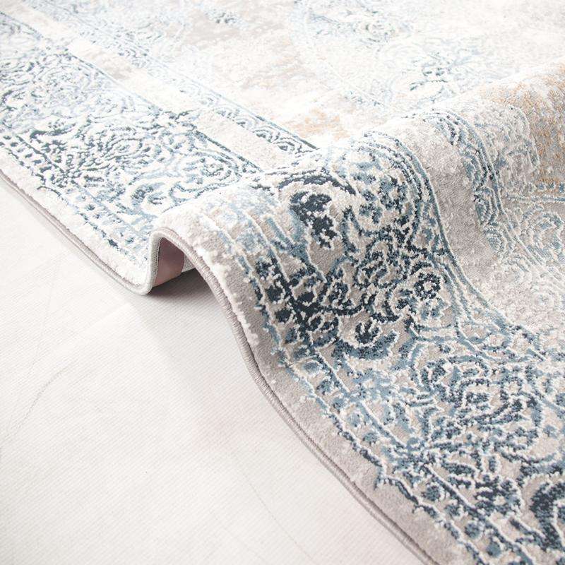 Merry Grey Navy Rug MR249