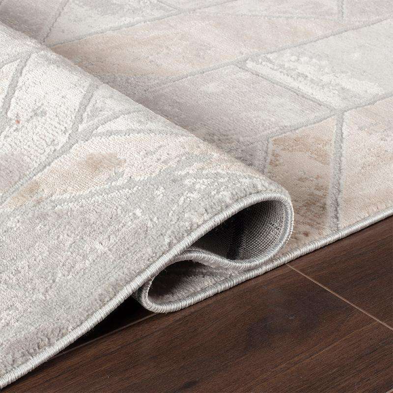 Rainbow Cream Grey Rug - 22404A