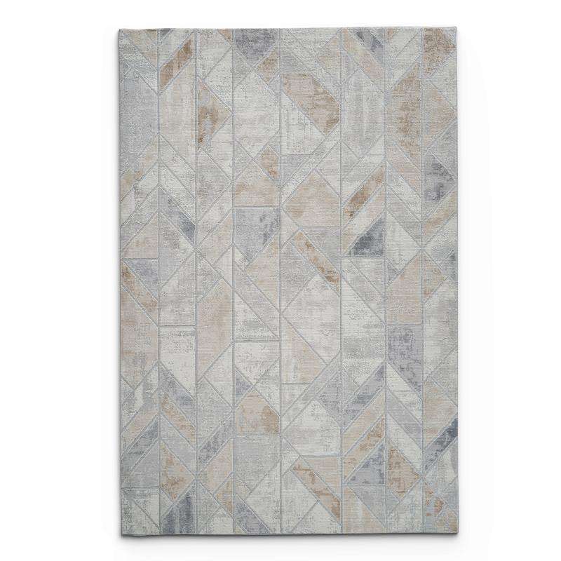 Rainbow Cream Grey Rug - 22404A