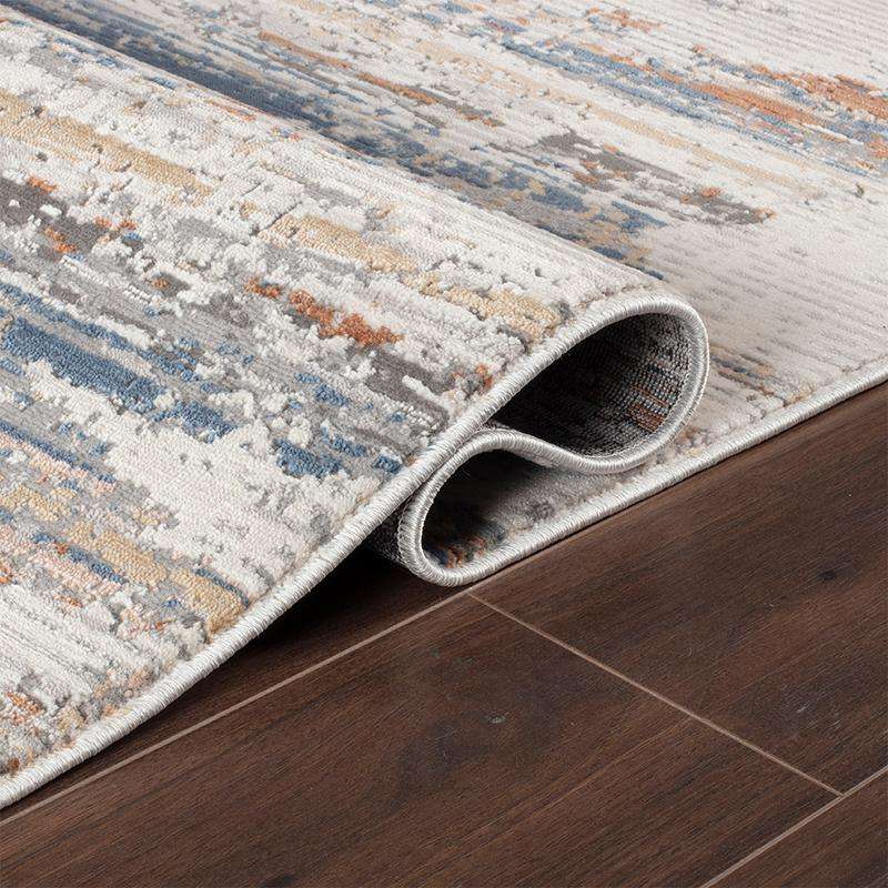 Rainbow Cream Grey Rug - 25030A
