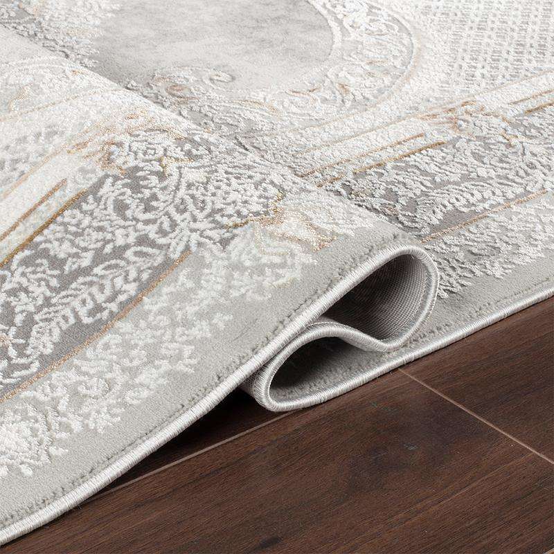 Amber Cream Grey Rug - 31102B