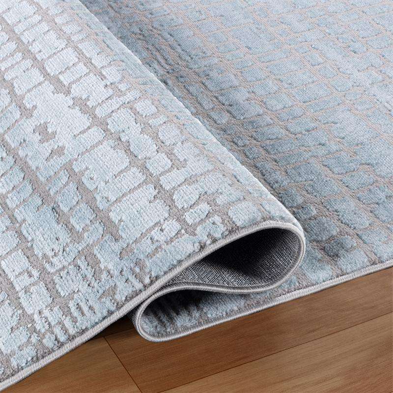 Rainbow Grey Dark Blue Rug - 27922B