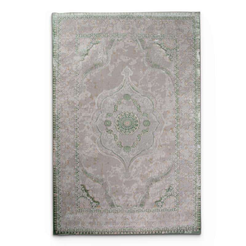 Star Cream Green Rug - LP438