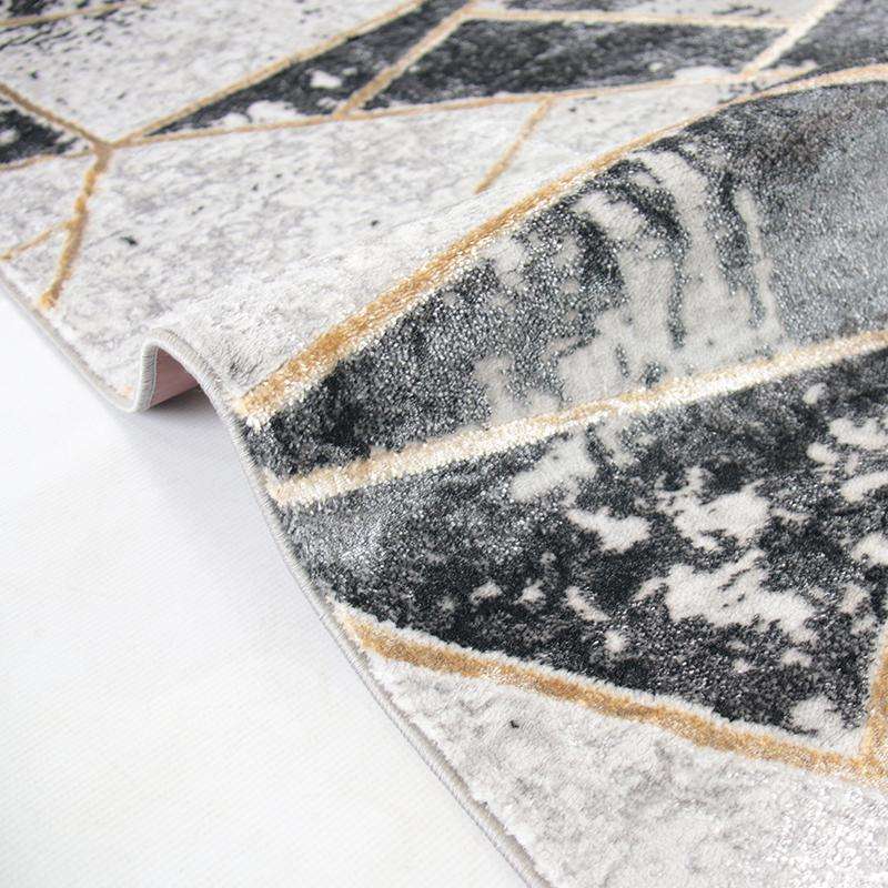 Star Grey Black Rug - LP207