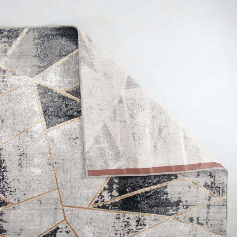 Star Grey Black Rug - LP207