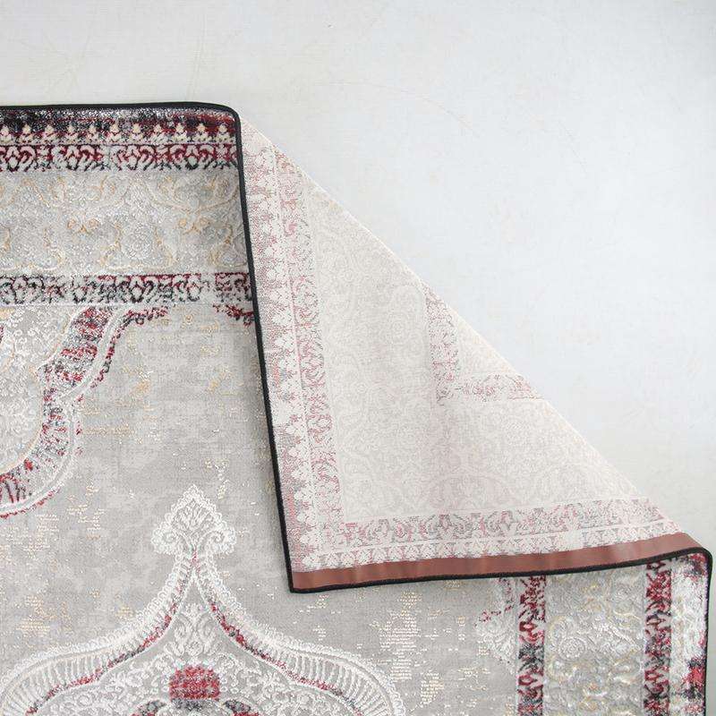 Star Grey Red Black Rug - LP438