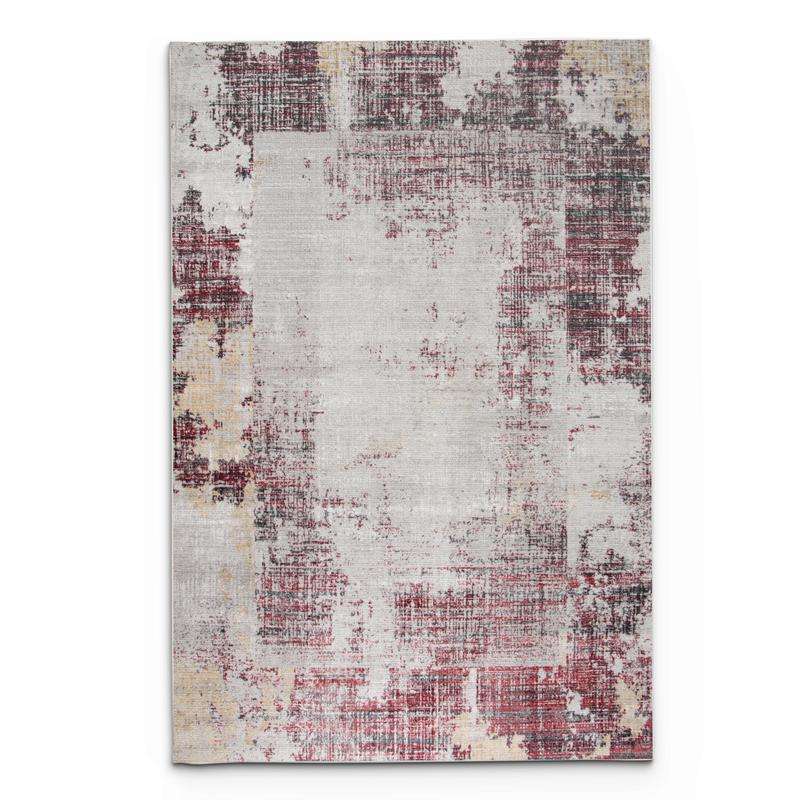 Star Grey Red Rug - LP432