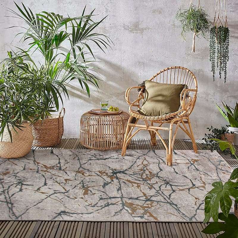Star Modern Grey Crack Rug