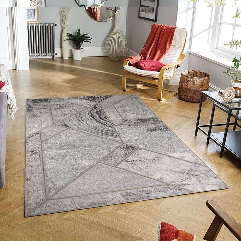 Star Modern Grey Mount Rug