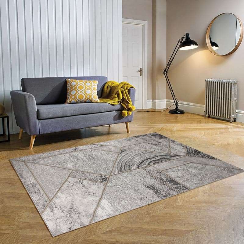 Star Modern Grey Mount Rug