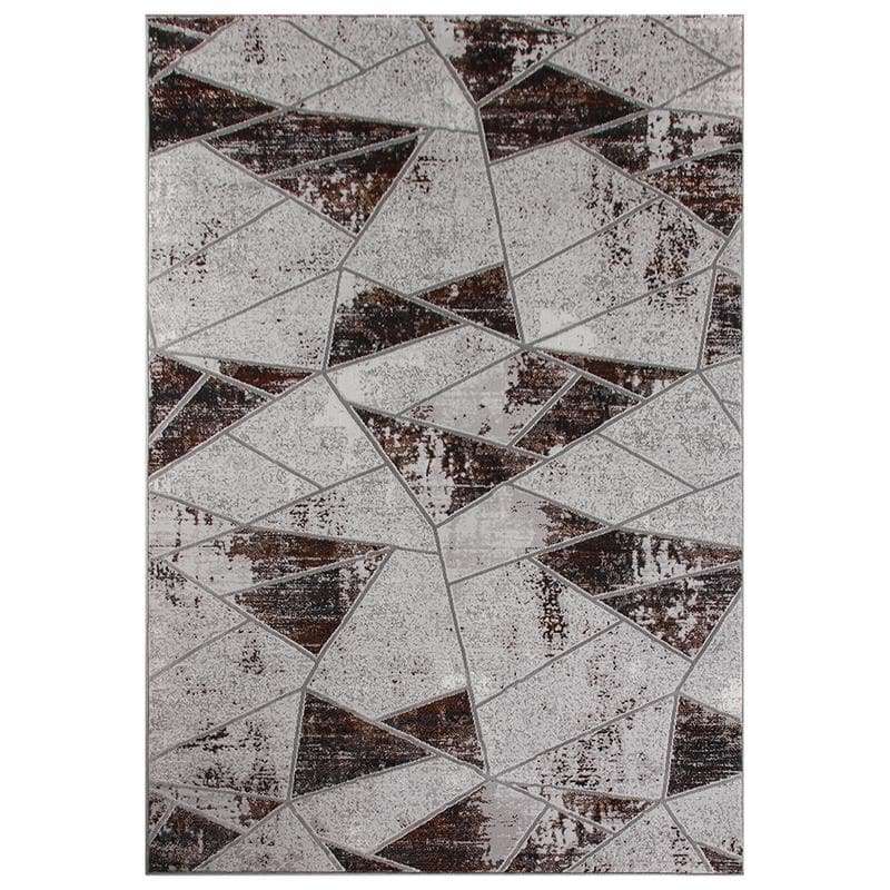 Star Modern Black Puzzle Rug