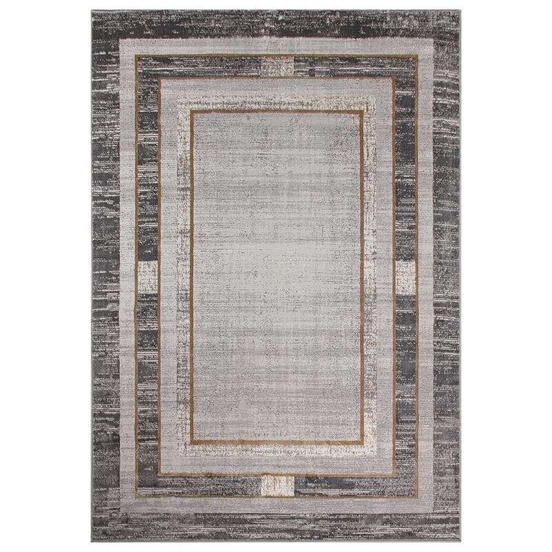 Star Modern Grey D Frame Rug