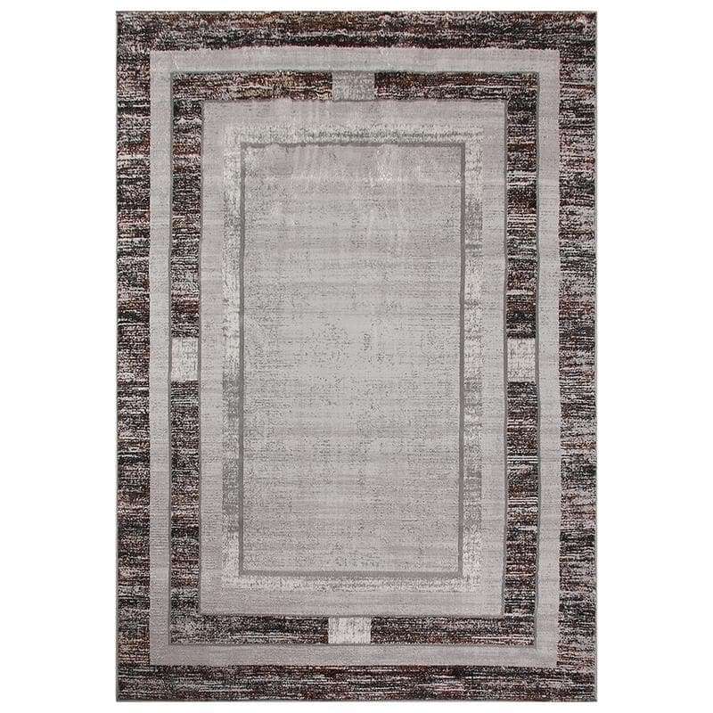 Star Modern Brown D Frame Rug