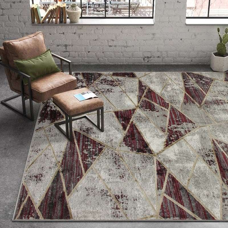 Star Modern Grey Triangle Rug