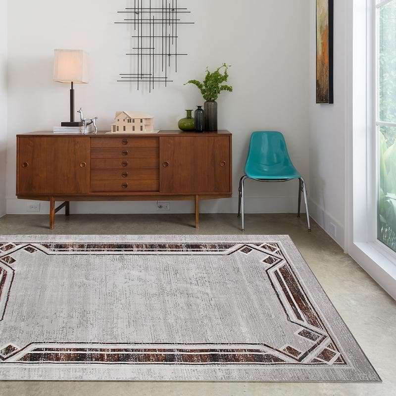 Star Modern Dot Brown Rug