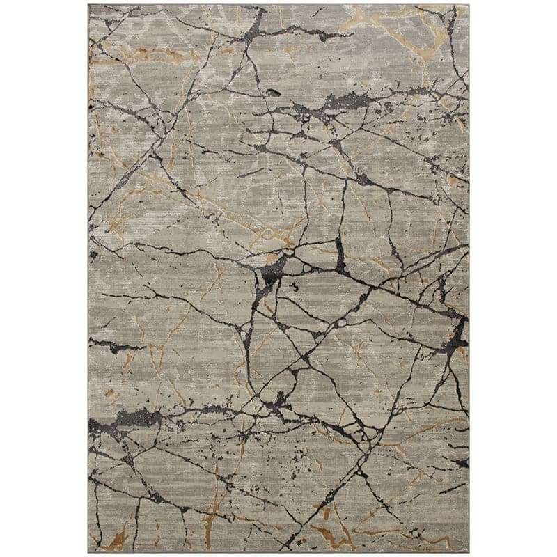 Star Modern Grey Soft Crack Rug