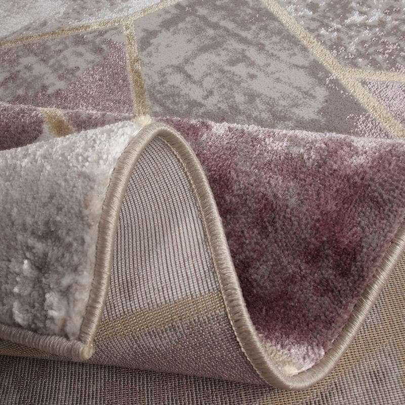 Star Modern Pink Puzzle Rug