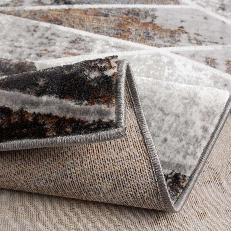 Star Modern Black Puzzle Rug