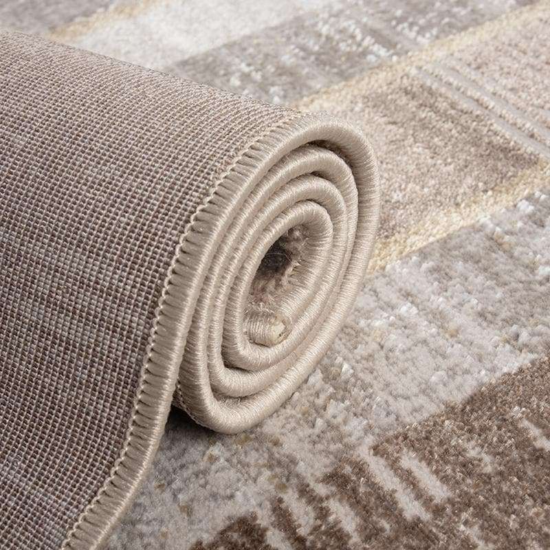 Star Modern Dark Brown Frame Rug