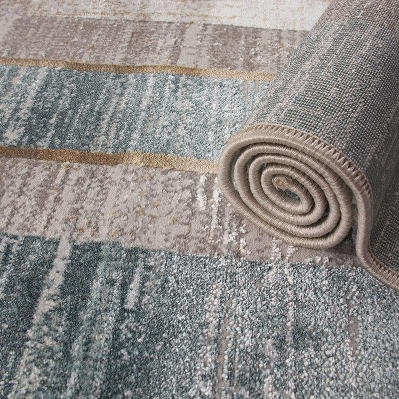 Star Modern Blue D Frame Rug