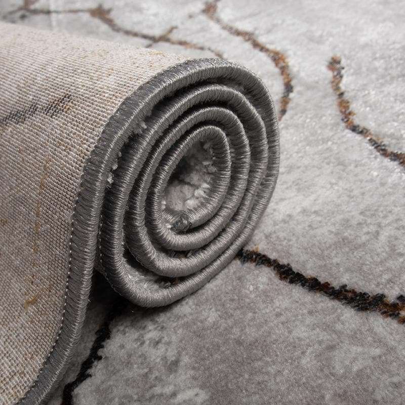 Star Modern Crack Grey Rug