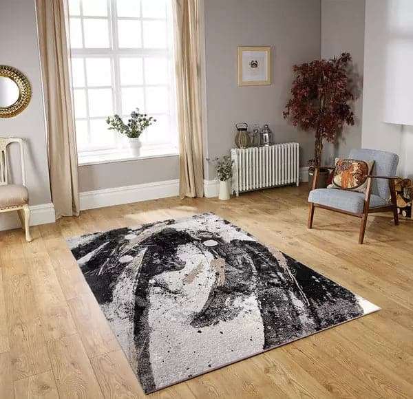 Diva Grey Brush Rug