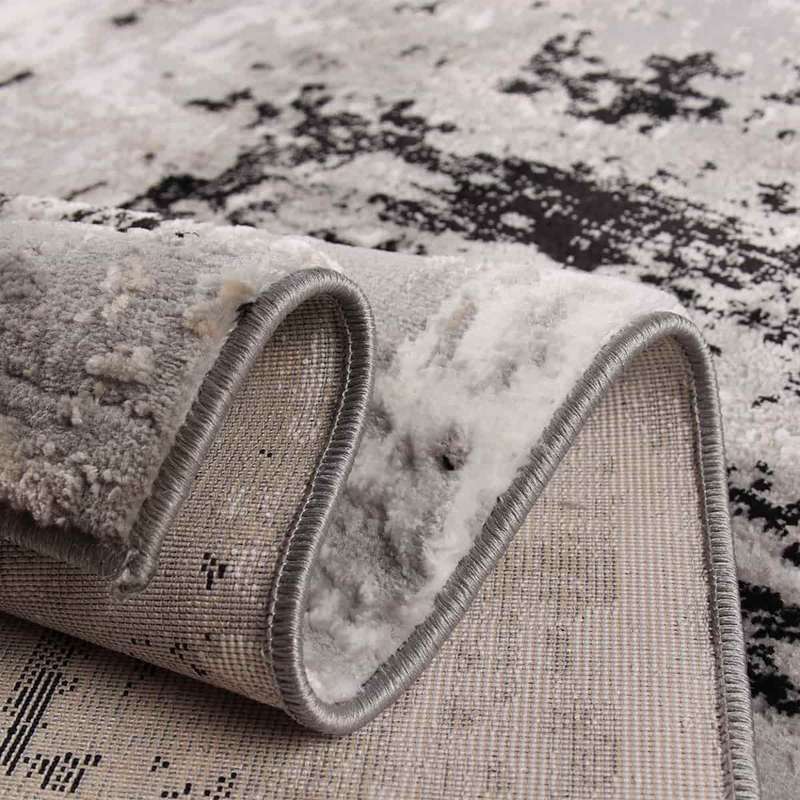 Diva Black Brush Rug