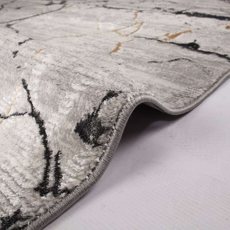 Star Modern Grey Soft Crack Rug