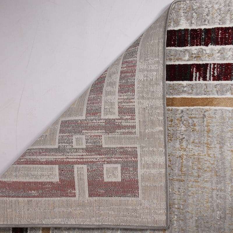 Star Modern Grey Bord Frame Rug