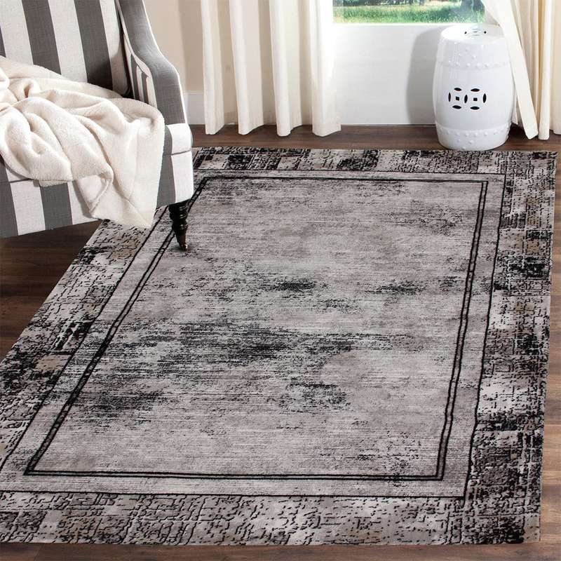 Diva Brown Frame Rug