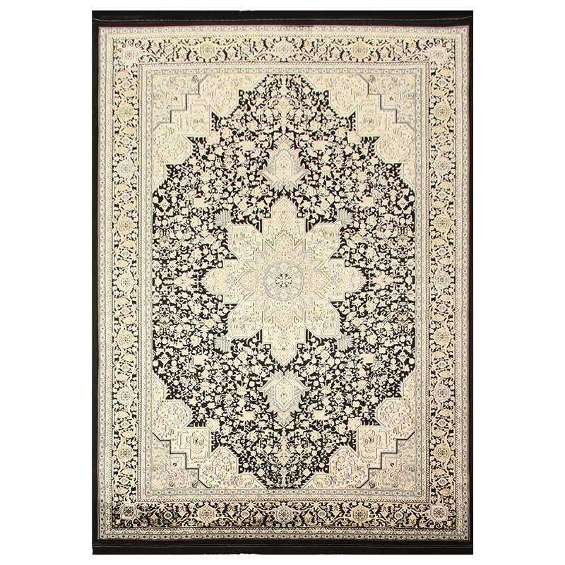 Tena Black Line Rug